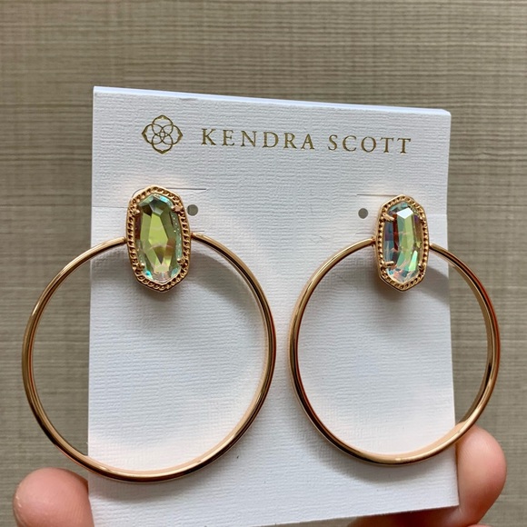 NWOT KENDRA SCOTT Mayra Open Frame Earrings - Picture 4 of 6